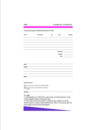 Order Form